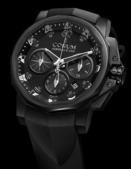 Corum Admiral's Cup Black Challenge 44 Replica Watch 753.691.98/F371 AN12 Steel - Black Dial